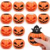 12 Pcs Halloween Pumpkin Stress Ball,Upgrade Material Pumpkin Squishy Toy Ghost Pop-Out,Halloween Pumpkin Squeeze Head Ball Non-Candy Trick Or Treat,Pumpkin Ball Stress Relief Box view 1