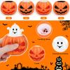 12 Pcs Halloween Pumpkin Stress Ball,Upgrade Material Pumpkin Squishy Toy Ghost Pop-Out,Halloween Pumpkin Squeeze Head Ball Non-Candy Trick Or Treat,Pumpkin Ball Stress Relief Box view 2