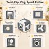 Montessori Toys for 1 Year Old Boy Girl - Busy Board with Light - Travel Sensory Toys for Toddlers 1-3 - Birthday Gifts Christmas Stocking Stuffers - Baby Toys 12-18 Months (Grey) view 2