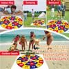 4.6Ft Giant Foldable Bean Bag Toss Game Set with 10 Bean Bags & Target Mat, Indoor Outdoor Backyard Lawn Games for Kids Adults Family - Perfect for Carnival Easter Parties Camping Field Days view 2