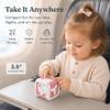 Montessori Toys for 1 Year Old Girl Boy - Busy Board with Light - Travel Sensory Toys for Toddlers 1-3 - Birthday Gifts Christmas Stocking Stuffers - Baby Toys 12-18 Months (Pink) view 4