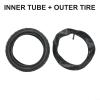 12 Inch Inner Tube and Tire Set 280x65-203 Rubber Replacement Parts for Baby Stroller Pushchair Wheel Heavy Duty Black(Inner tube + outer tire) view 2
