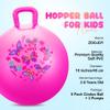 ZOOJOY 6pcs Hopper Balls for Kids 3-8, 18In Bouncy Ball with Handle, Sit on Hopping Toys for Sport/School/Team Active Play, Hippity Hop Ball for Indoor Outdoor Games with Pump view 2