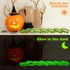 Seematn 50 Pcs Glow in the Dark Alien Party Rubber Bracelet, Small Rave Trinkets, Green Silicone Wristbands Bracelets Bulk Spaceparty Favors for Baby Shower Birthday (Alien, Green) view 4