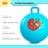 EVERICH TOY Hopper Ball for Kids, 18In Ride On Bouncy Ball with Handle, Blue Heart Girls Toys for Indoor Outdoor Active Play Toys Easter Basket Stuffers Girls Boys Gifts for 4 5 6 7 8 Yr Old view 2