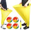 LuxDuo 2PCS Granny Pants Yard Game - Hilarious Outdoor Party Game for Adult Team Party - Team Relay Reunion Games for BBQ, Beach, Camping, or Backyard Fun (Yellow) view 1