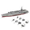 XMBRICDIYY WW2 Navy Aircraft Carrier Building Blocks Set, 1:300 MOC-192566 CVN-78 Gerald R-FOD Military Themed Assembly Kits with Aircraft Kits, MOC Collectible Display Set for Adults, 7013 PCS view 1