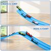 Flexible Race Car Track - 15 Ft Rolls Up Car Ramp Track Toy with Suction Cups, Diecast 1/64th Cars Model, Flex Race Portable Racetrack for Boys Girls view 2