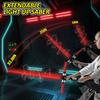 Gianby Light Up Saber for Kids, Red Light Swords with FX Sound, LED Light Expandable Light Sword Set for Galaxy War Fighter Warriors, Halloween, Holiday, Birthday Roleplay Party (with Belt Clip) view 2