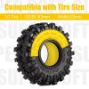 INJORA 4pcs Silicone Rubber Inserts for 61-64mm*20-22mm 1.0" Tires(1062)(Yellow) view 2