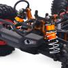 1/10 RC Car Shocks Front & Rear Shock Absorber Damper Assembled Set (4Pcs) 105x93mm Aluminum Adjustable Threaded Shock Absorber for 1/10 RC Crawler Axial SCX10 90046 AXI231017 TRX-4 D90 (Orange) view 4
