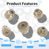 FOCMKEAS M0.6 Pinion Motor Gear 18T 1/8 inch(3.175mm) Shaft Hole, 7075 Aluminum Alloy Pitch Gears RC Upgrade Part fit for RC Brushless Brush Motor of 1/10 Model Car Climbing Car view 3