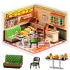 Rolife Super Creator Series, DIY Mini Hong Kong Bites Cafe Dollhouse House Kit, Bulid Scenary for Action Collectible Figures, Creative Gifts for Women Adults view 1