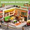 Rolife Super Creator Series, DIY Mini Hong Kong Bites Cafe Dollhouse House Kit, Bulid Scenary for Action Collectible Figures, Creative Gifts for Women Adults view 2
