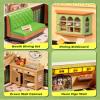 Rolife Super Creator Series, DIY Mini Hong Kong Bites Cafe Dollhouse House Kit, Bulid Scenary for Action Collectible Figures, Creative Gifts for Women Adults view 3