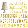 124 Pcs Gold 0-9 Number Cakes Toppers, Custom Name Cake Topper Acrylic Letters, Acrylic Alphanumeric Cake Topper with A-Z Letter Cakes Decoration Pick for Wedding Birthday Party view 1