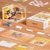 Rolife Super Creator Series, DIY Mini Night Out Food Stall Dollhouse House Kit, Bulid Scenary for Action Collectible Figures, Creative Gifts for Women Adults view 3
