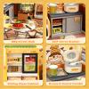 Rolife Super Creator Series, DIY Mini Night Out Food Stall Dollhouse House Kit, Bulid Scenary for Action Collectible Figures, Creative Gifts for Women Adults view 4