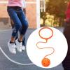Aosekaa Sports Skip Ball Ankle Toy Exercise Outdoor Equipment Ropes Ankle Fitness Toy for Park Backyard Ages 5+ Teens, Orange view 4
