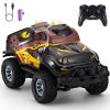 JOYBLI Dinosaur-Shaped Off-Road Vehicle Remote Control Cool Off-Road Vehicle Truck, 2.4GHz RC Car with LED Lights, 1:20Scale, RC Truck, Remote Control car from a Long Distance.Gifts for Boys (Brown) view 1