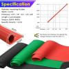Electrical Insulating Rubber Matting, Commercial High Voltage Insulated Electrician Operation Pad for Distribution Room/Substation/Power Plants, Waterproof & Non-Slip Switchboard Mat(Red,LxWxT 19' x 3 view 3