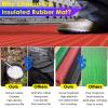 Electrical Insulating Rubber Matting, Commercial High Voltage Insulated Electrician Operation Pad for Distribution Room/Substation/Power Plants, Waterproof & Non-Slip Switchboard Mat(Red,LxWxT 19' x 3 view 4