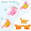 Yiklucg Unleash Creativity with 6 Unique Dino Molds Dough Toys Dough Whit 5 Bright Color Dough.Ideal as a Gift for Kids Aged 3-4-8 Years view 3