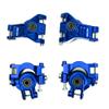 BeaxTurbo Racing Upgrade Parts CNC Aluminum 7075 Front Steering+C hub&Rear Axle Carriers for TRAXXAS JATO 4 * 4 1/8 (Blue) view 3