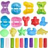 Yiklucg Unleash Creativity with 14 Unique Dino and 0cean Molds Dough Toys Dough Accessories Set Whit 10 Dough.Ideal as a Gift for Kids Aged 3-4-8 Years view 1