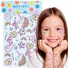 xo, Fetti 35pc Unicorn Face Gems Rainbow | Kids Party Magic Stickers view 1