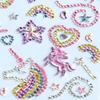 xo, Fetti 35pc Unicorn Face Gems Rainbow | Kids Party Magic Stickers view 2