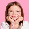 xo, Fetti 35pc Unicorn Face Gems Rainbow | Kids Party Magic Stickers view 3
