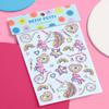 xo, Fetti 35pc Unicorn Face Gems Rainbow | Kids Party Magic Stickers view 4