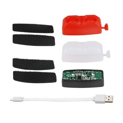 Anti-Collision LED Night Flash Signal Light for, 1 Red 1 White