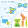 Yiklucg Unleash Creativity with 20 Unique Dino and 0cean Molds Dough Toys Dough Accessories Set Whit 15 Dough.Ideal as a Gift for Kids Aged 3-4-8 Years view 3