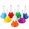 8-Note Colorful Handbell Set, Metal Musical Instrument For Kids, Diatonic Bells For Teaching, Music Learning, And Party Fun view 3