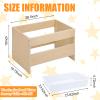 DoubleFill Wooden Sensory Table with Lid for Toddler with White Plastic Bin Sand and Water Table for Kids, Outdoor Learning Sensory Tray for Picnic Outdoor Classroom Backyard view 2