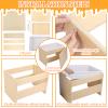 DoubleFill Wooden Sensory Table with Lid for Toddler with White Plastic Bin Sand and Water Table for Kids, Outdoor Learning Sensory Tray for Picnic Outdoor Classroom Backyard view 4