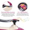 ChromeWheels 3 in 1 Ride on Push Car for Toddlers with Removable Handle/Guardrails/Pedal, Horn, Music, Under Seat Storage (Purple) view 4