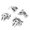 BeaxTurbo Racing Upgrade Parts CNC Aluminum 7075 Front Steering+C hub&Rear Axle Carriers for TRAXXAS JATO 4 * 4 1/8 (Silver) view 1