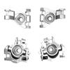 BeaxTurbo Racing Upgrade Parts CNC Aluminum 7075 Front Steering+C hub&Rear Axle Carriers for TRAXXAS JATO 4 * 4 1/8 (Silver) view 2