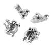 BeaxTurbo Racing Upgrade Parts CNC Aluminum 7075 Front Steering+C hub&Rear Axle Carriers for TRAXXAS JATO 4 * 4 1/8 (Silver) view 4