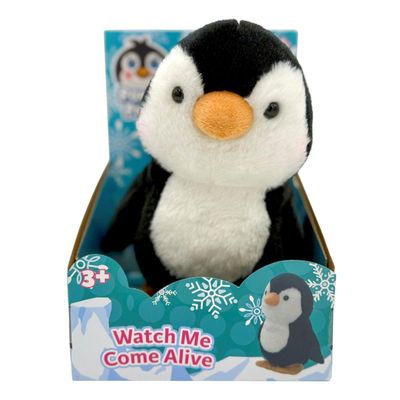 Odyssey Toys Poppin' Penguin-Interactive Plush Penguin Toy, Waddles and Repeats Sounds, Musical Educational Toy
