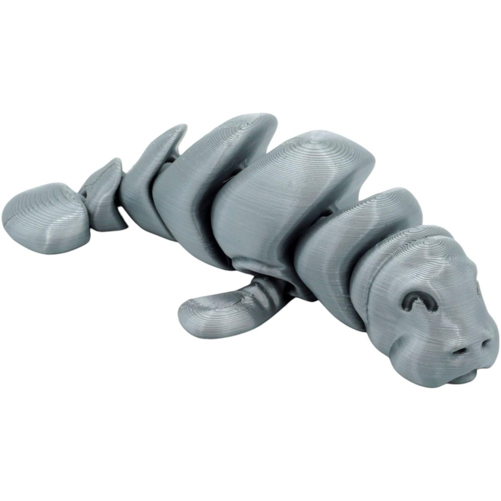 Articulated Manatee Figurine  Poseable Desk Companion & Fidget Collectible for Teens & Adults  3D Printed in Canada