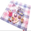 Fisher-Price Wood Pretend Play Toy Picnic Tea Set, 18-Pieces with Blanket, Wooden Cups Saucers & Food for Preschool Kids Ages 3+ Years view 1