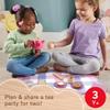 Fisher-Price Wood Pretend Play Toy Picnic Tea Set, 18-Pieces with Blanket, Wooden Cups Saucers & Food for Preschool Kids Ages 3+ Years view 2