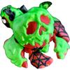 Poison Appleurtle Articulated Fidget Figurine  Spooky Turtle Apple Hybrid Halloween Desk Toy for Teens & Adults  3D Printed in Canada view 1