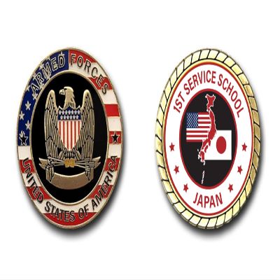 1st Service School Japan Duty Station Challenge Coin