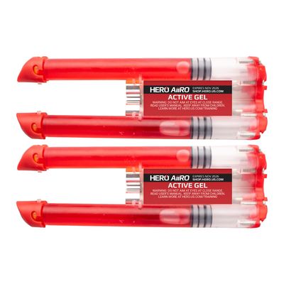 HERO AiiRO PavaGel Active - Non-Lethal Self-Defense Cartridge with Powerful Gel Disables Threats from Up To 20 Feet - Stay Confident & Safe Anywhere with Quick-Load Active Gel for Men & Women - 2 Pack
