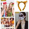 BESPORTBLE 3D Tiger Ears Headband: Yellow Cloth Hair Accessory for Halloween Party, Animal Ear Hair Hoop for Kids & Adults view 2